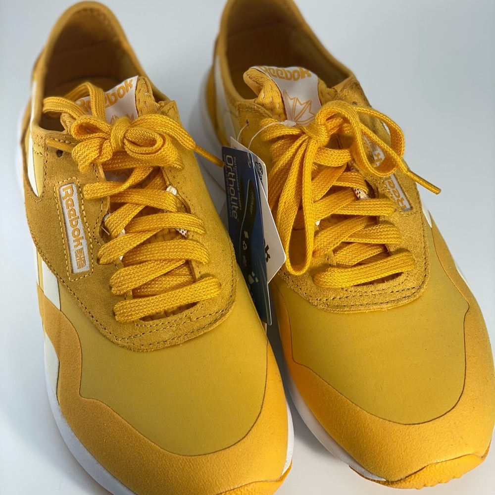 Fierce Gold Nylon Reebok Sneakers